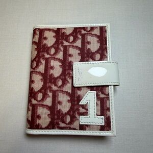 🌸  Vintage Christian Dior Oblique Trotter Card Holder – Pink